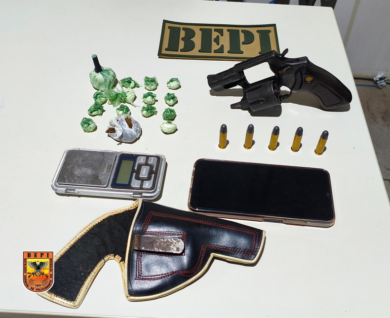 Homem é preso por manter ex-companheira em cárcere privado, tráfico de drogas e posse ilegal de arma