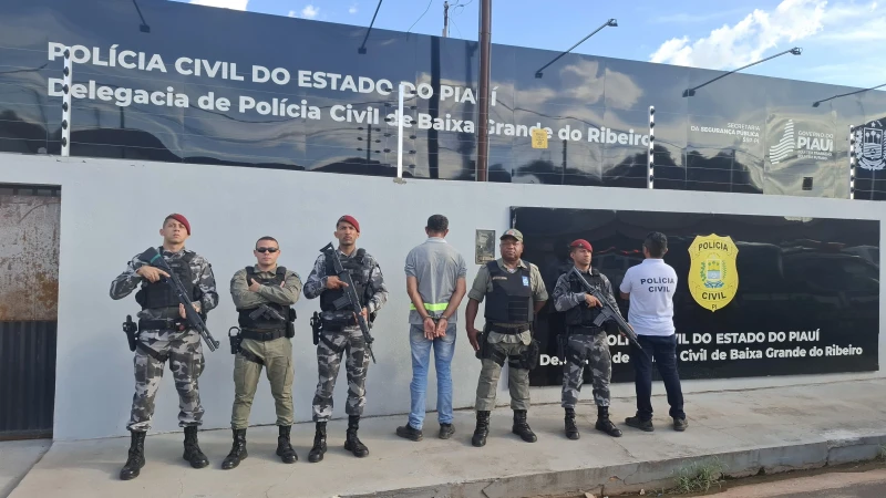 Polícia Civil prende suspeito de estuprar 4 sobrinhos em Baixa Grande do Ribeiro